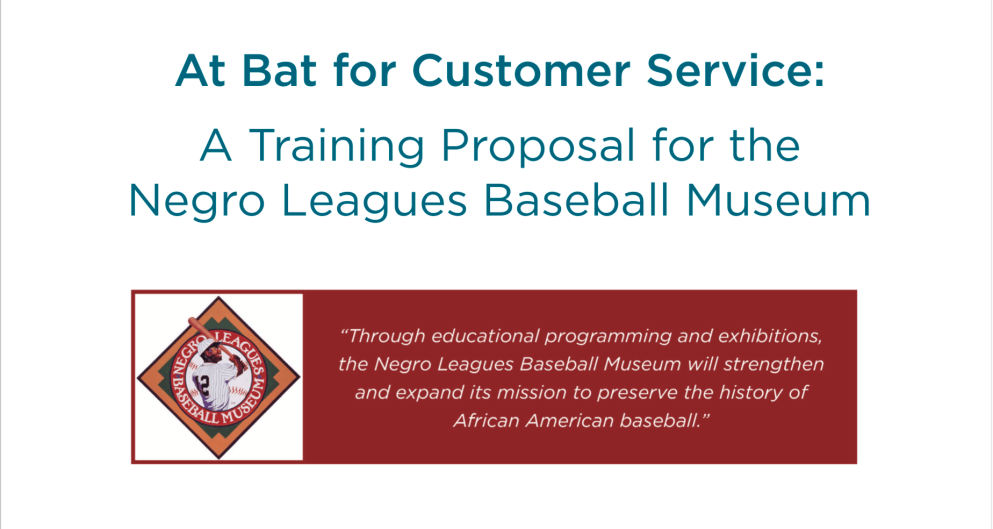 screenshot of training proposal